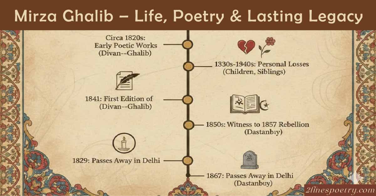 Mirza Ghalib – Life, Poetry & Lasting Legacy