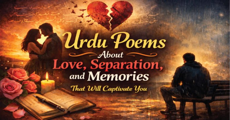 Urdu Poems About Love, Separation, and Memories That Will Captivate You