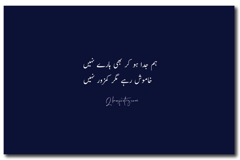 Breakup Attitude Poetry in Urdu