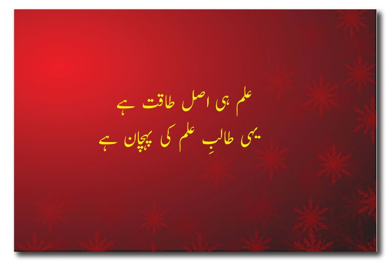 Short Motivational Urdu Poetry for Students