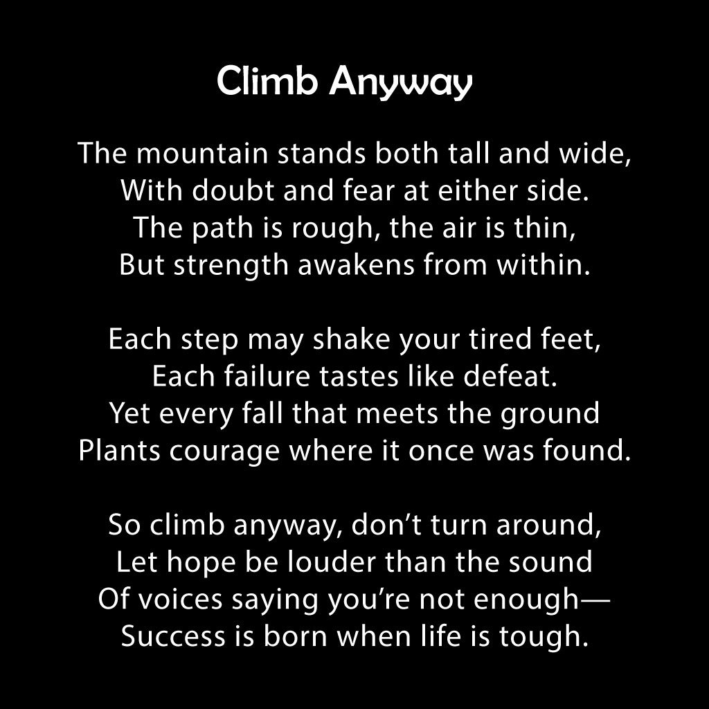 Inspirational Poems About Life and Success