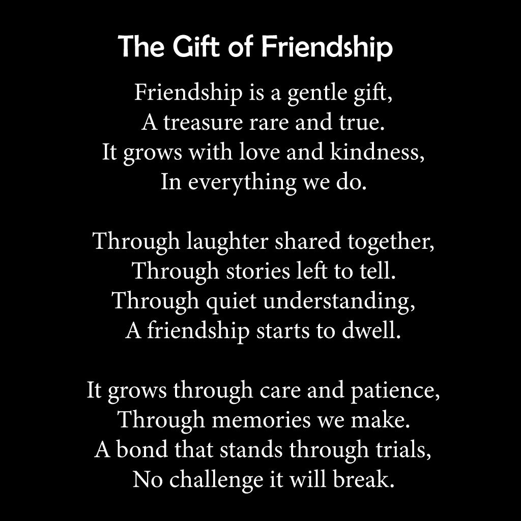 Friendship poems