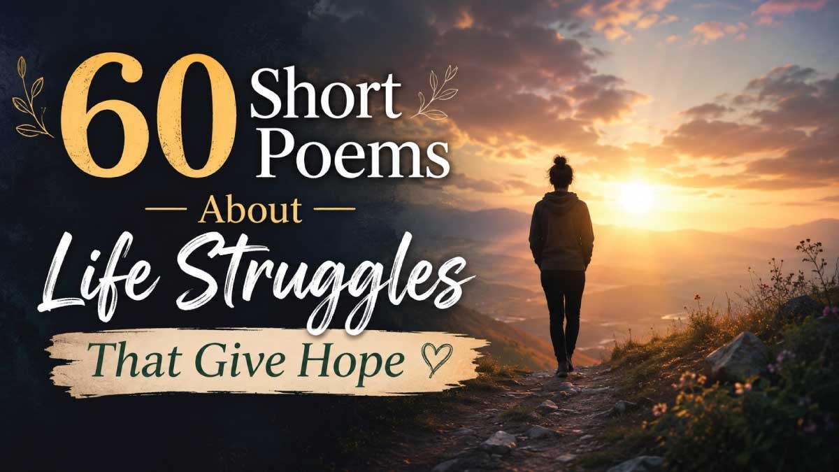 60 Short Poems About Life Struggles That Give Hope