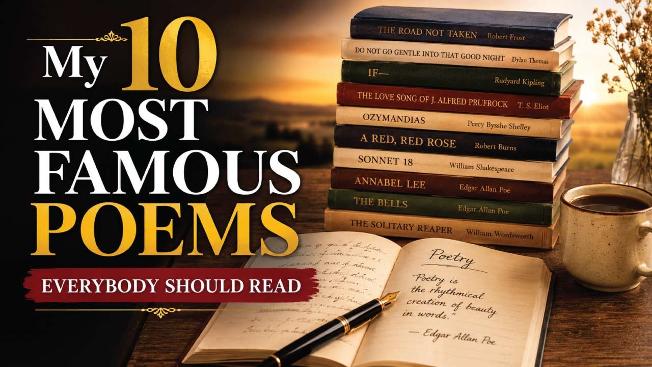 My 10 Most Famous Poems Everybody Should Read