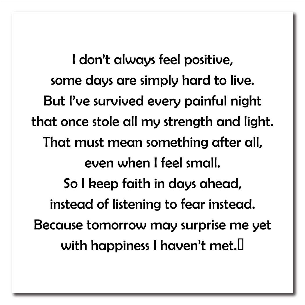 Tomorrow Might Be Better