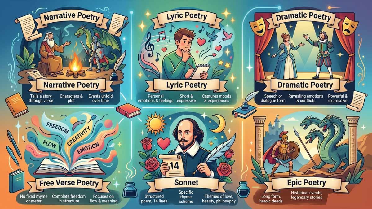 Types of Poetry in Literature