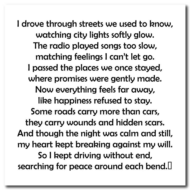 broken heart poems