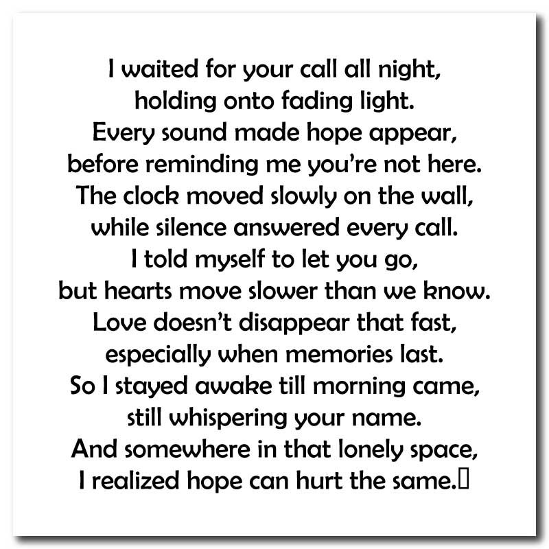depressing poems