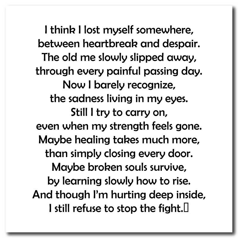 sad poems about life