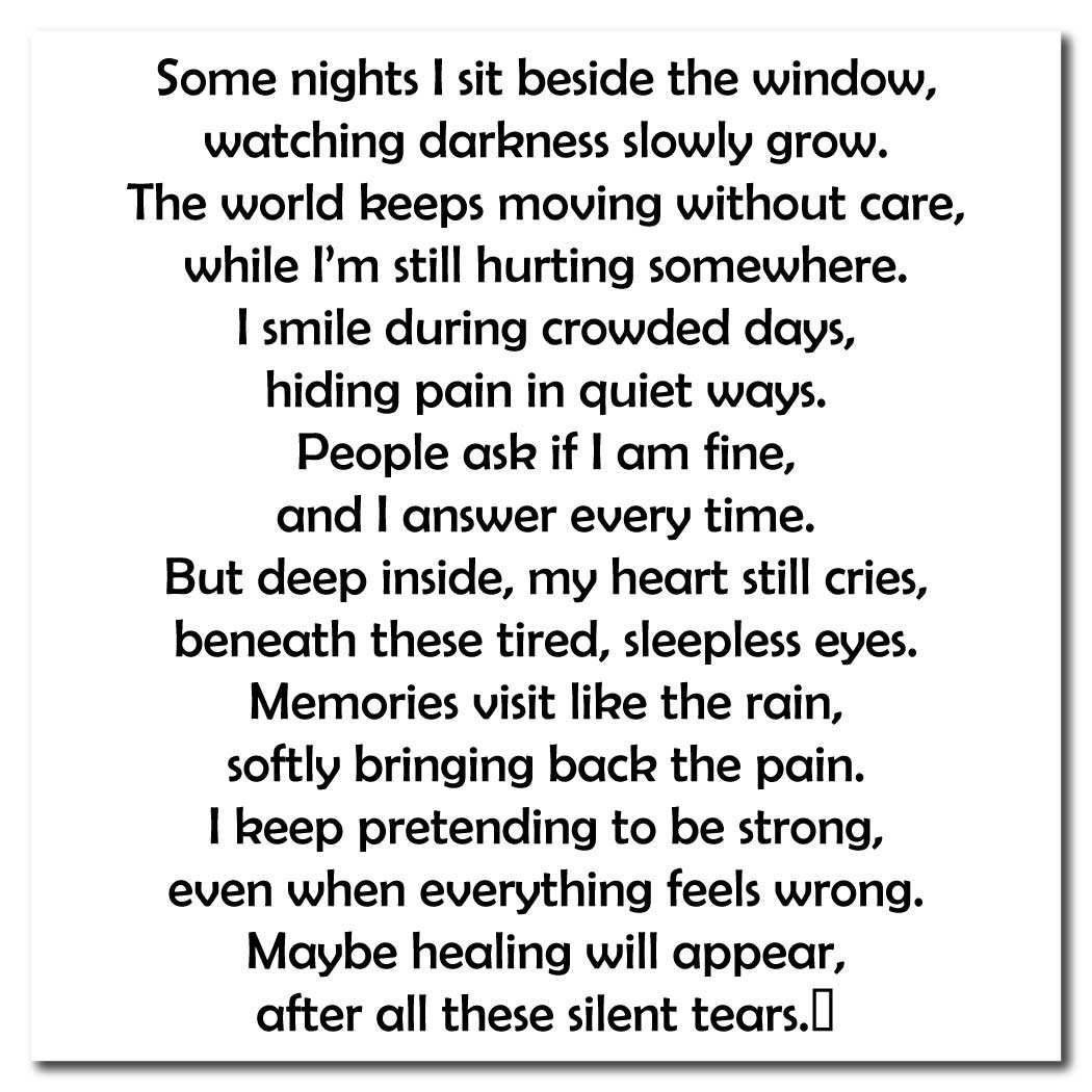 very sad poems