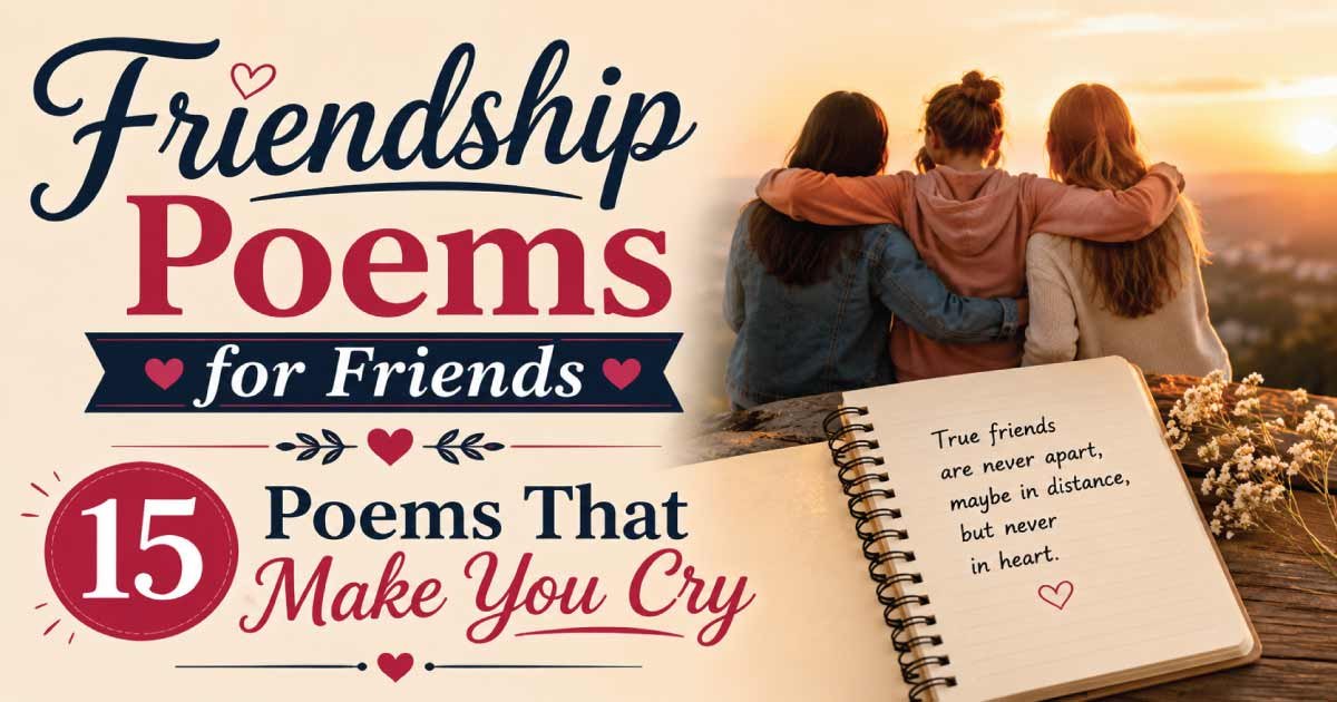 Friendship Poems for Friends