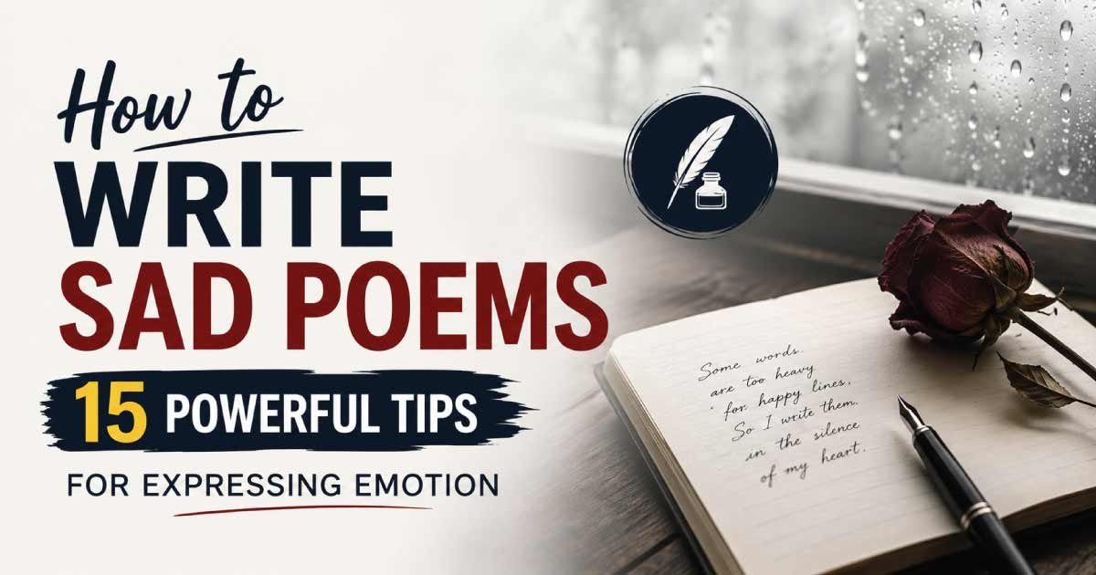 How to Write Sad Poems