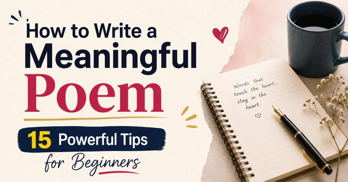 How to Write a Meaningful Poem