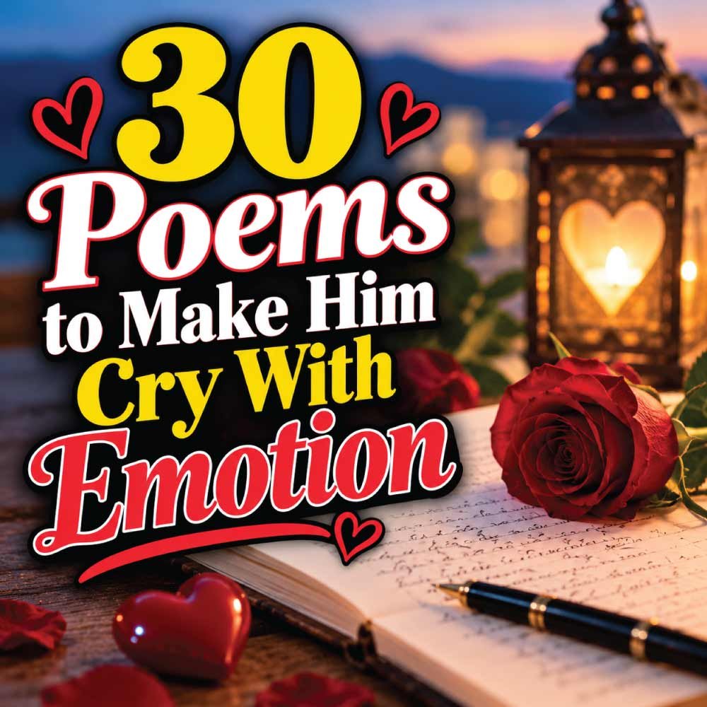 Poems to Make Him Cry With Emotion